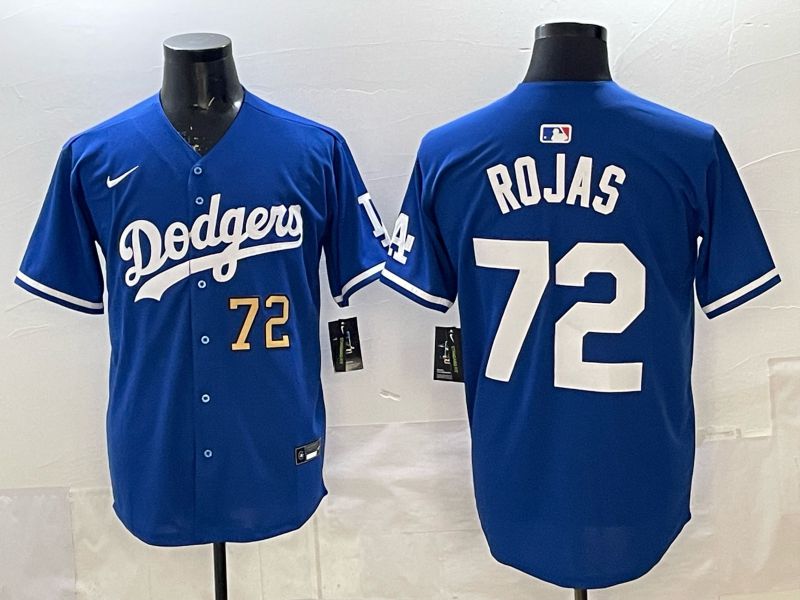 Men 2025 Los Angeles Dodgers #72 Rojas Blue Game Nike MLB Jersey style 002->los angeles dodgers->MLB Jersey